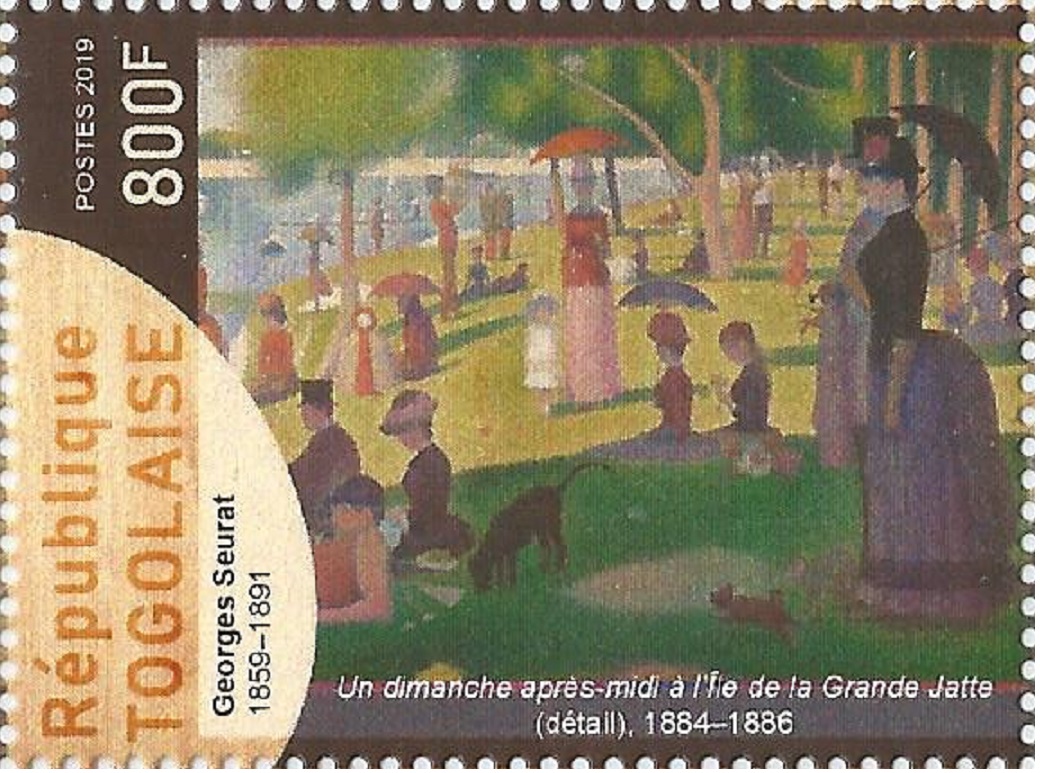 Stamp TOG 2019 A Sunday afternoon on the isle de la Grande Jatte by Georges Seurat