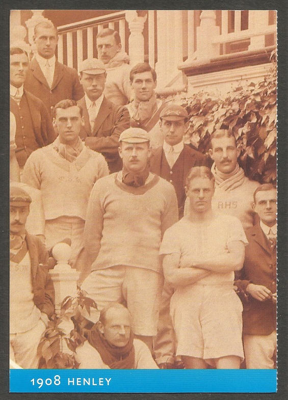Crew card GBR OG London Henley 1908 GBR M8 gold medal winners