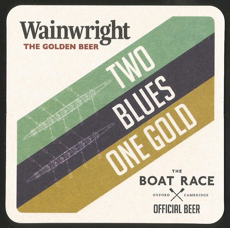 Beer mat GBR 2019 WAINWRIGHT BEER The Boat Race official beer front