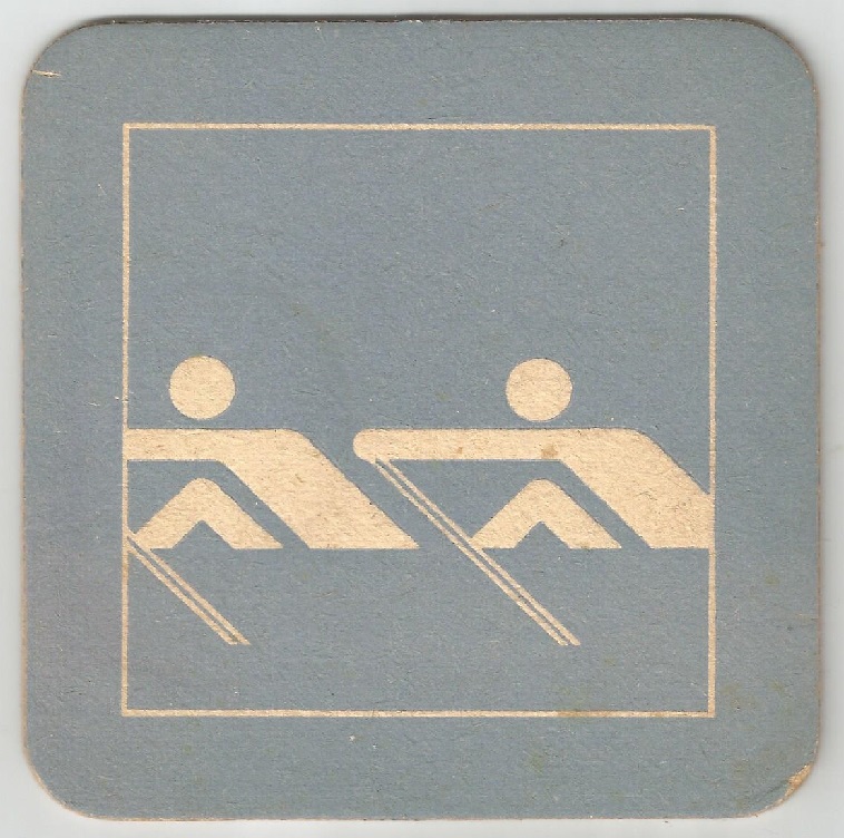 Beer mat GER 1972 Olympic pictogram No. 3 OG Munich
