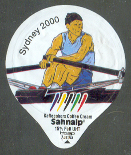 Coffeecream label AUT Sahnalp Sydney 2000 Single sculler