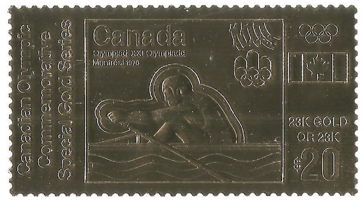 Cinderella CAN 1976 OG Montreal Canadian Olympic Commemorative Special Gold Series 23 K gold