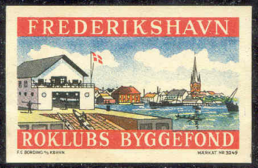 Label DEN Frederikshavn Roklubs Byggefond Boathouse