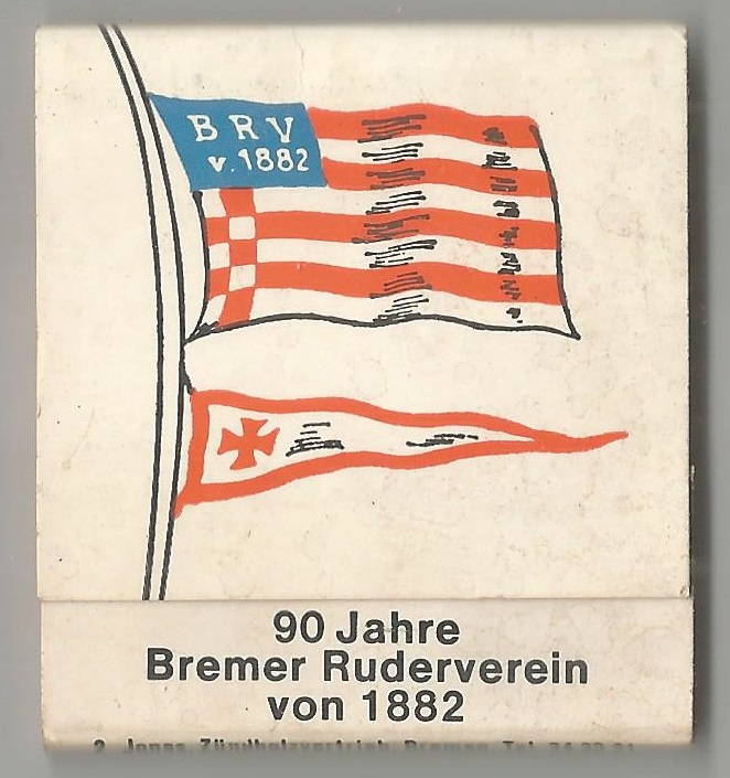Matchbox cover GER 1972 Brmer Ruderverein von 1882 