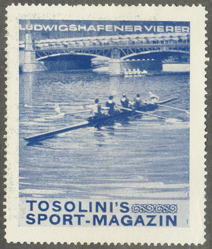 cinderella ger tosolinis sport magazin ludwigshafener vierer ger 4 olympic champions og stockholm 1912 blue colour