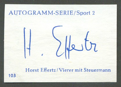 label ger 1963 autograph set sport 2 horst effertz gold medal winner og rome 1960 ger 4 