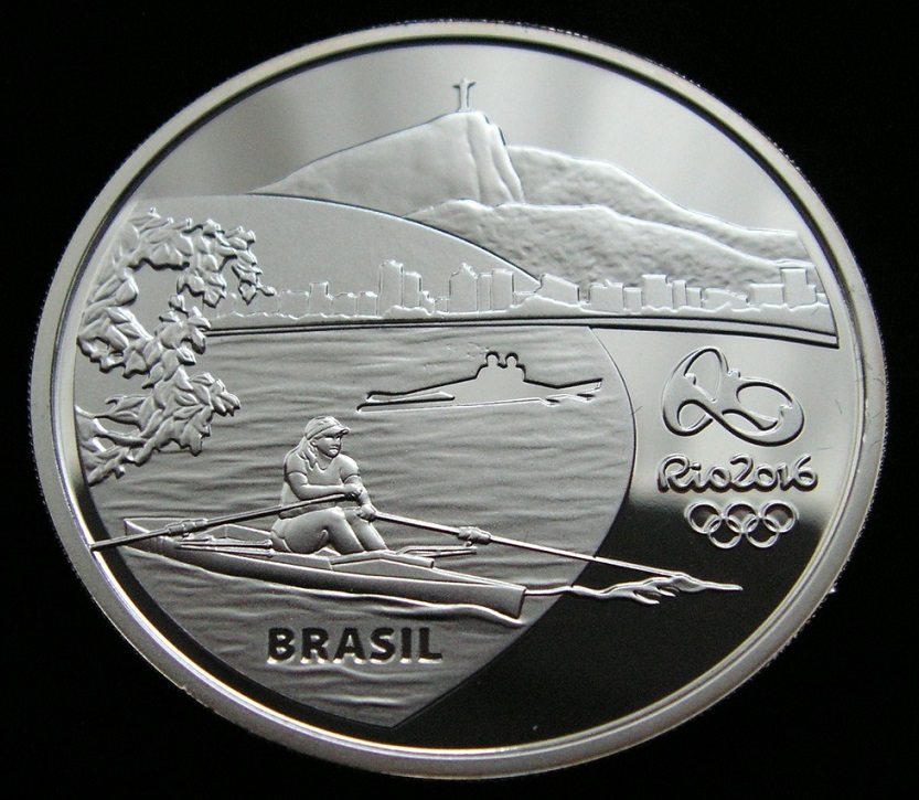 Coin BRA 2015 OG Rio de Janeiro 2016 27 g silver 925 mintage 25.000 reverse
