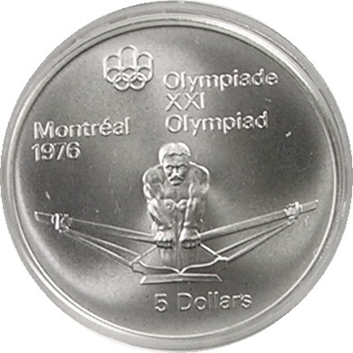 Coin CAN OG Montreal 1976 5 Dollars Silver 925 2430 g