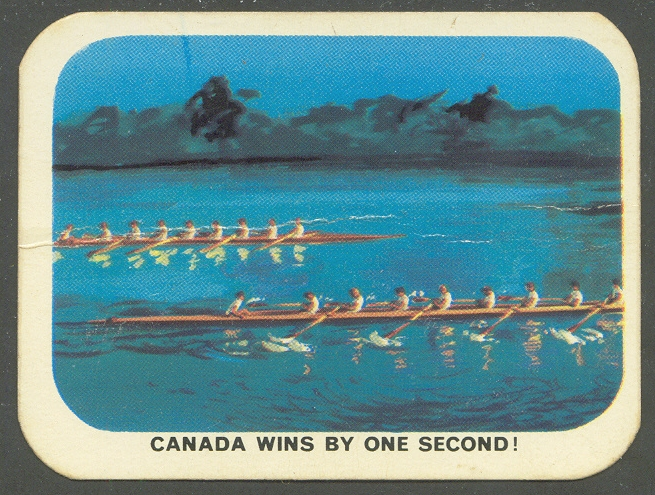 CC AUS 1962 Nabisco Pty. Ltd British Empire & Commonwealth Games 1958 Lake Padarn (North Wales) CAN wins the 8 event by one second