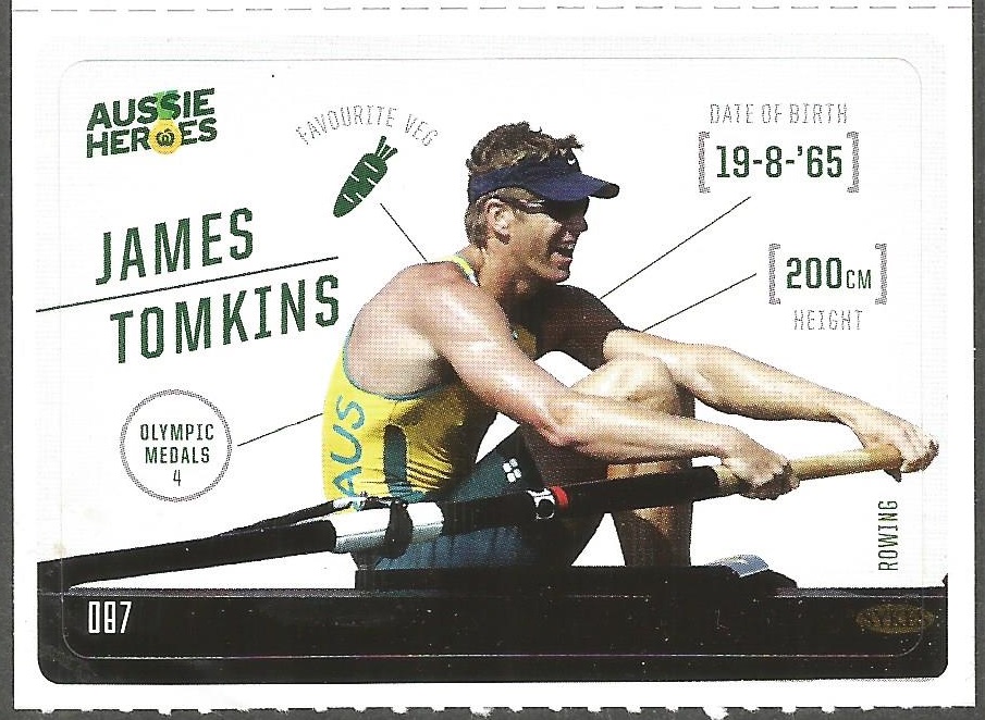 CC AUS WOOLWORTH Aussie Heroes No. 87 James Tomkins M2 gold medal winner at OG Athens 2004