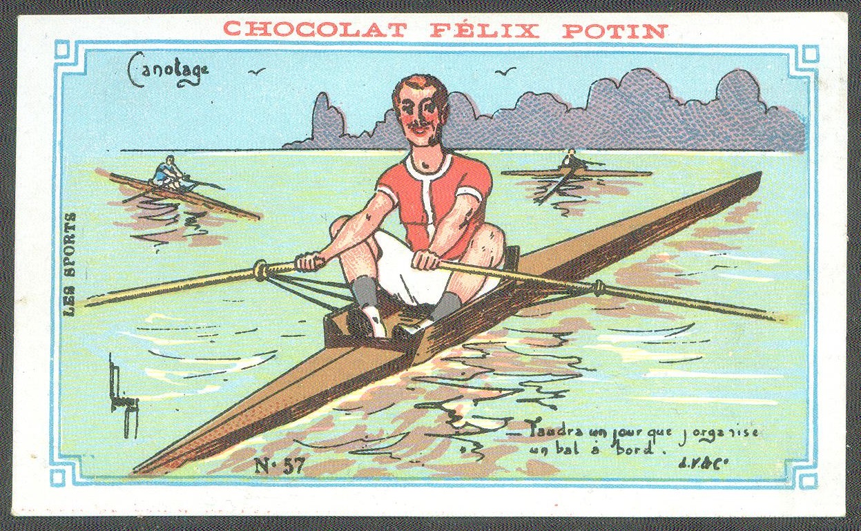 cc fra chocolat felix potin les sports - canotage no. 57