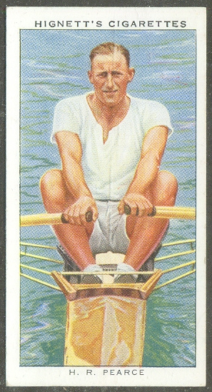 cc gbr 1937 hignetts cigarettes champions of 1936 no. 39 h. r. pearce aus worlds sculling champion   front