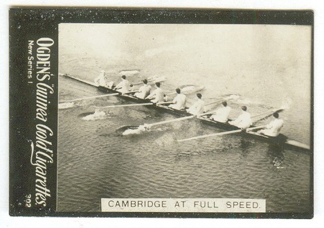 cc gbr 1902 ogden s guinea gold cigarettes new series 1 no. 302  cambridge at full speed 