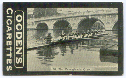 cc gbr 1902 ogdens cigarettes tabs general interest series no. 67 - the pennsylvania crew practising at henley