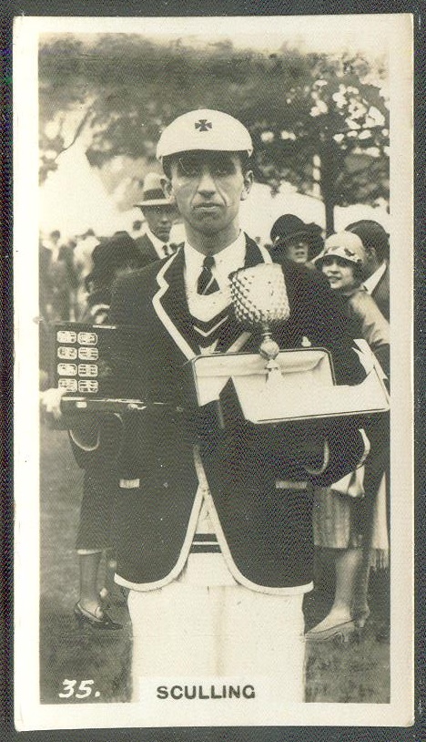 cc gbr 1927 lambert  butler the world of sport no. 35 - sculling - r. t. lee