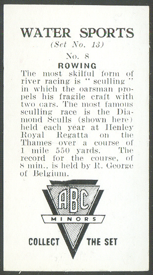 cc gbr 1956 abc minors water sports no. 13 the diamond sculls at henley regatta reverse