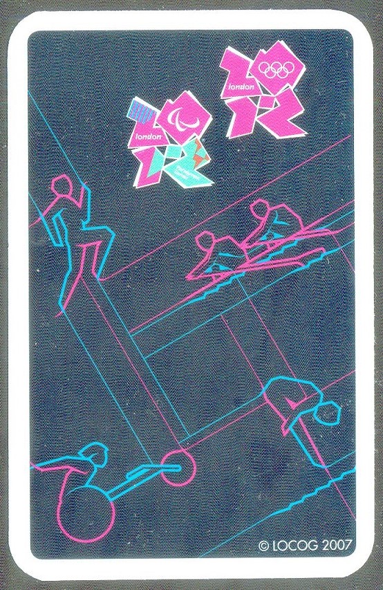 cc gbr og london 2012 playing card rowing paralympic games reverse