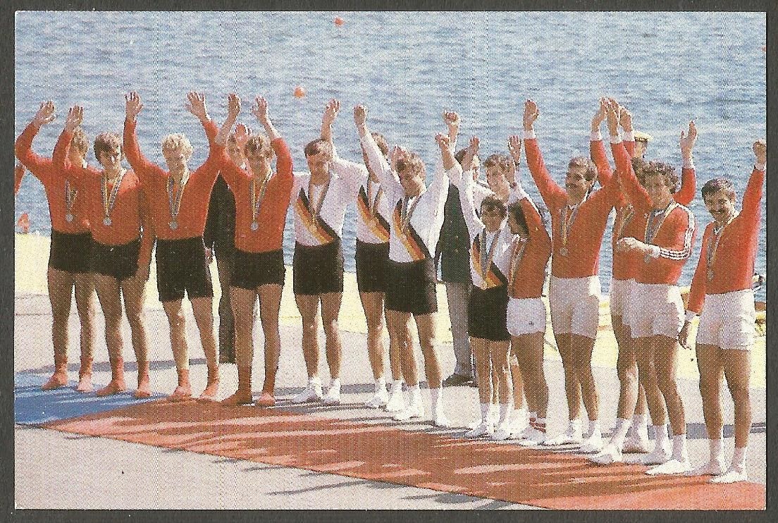 CC GDR 1983 Olympioniken der DDR M4 GDR gold medal winner crew OG Moscow 1980