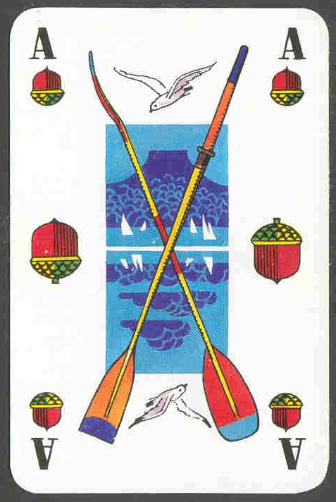 cc gdr quartet drawing of crossed oar and paddle 