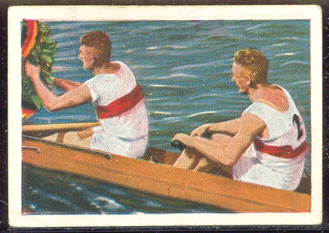 CC GER 1929 SALEM Cigarettenfabrik Olympiade 1928 Serie 122 Bild 3 A German Rowing Victory at Amsterdam Gold for 2 GER