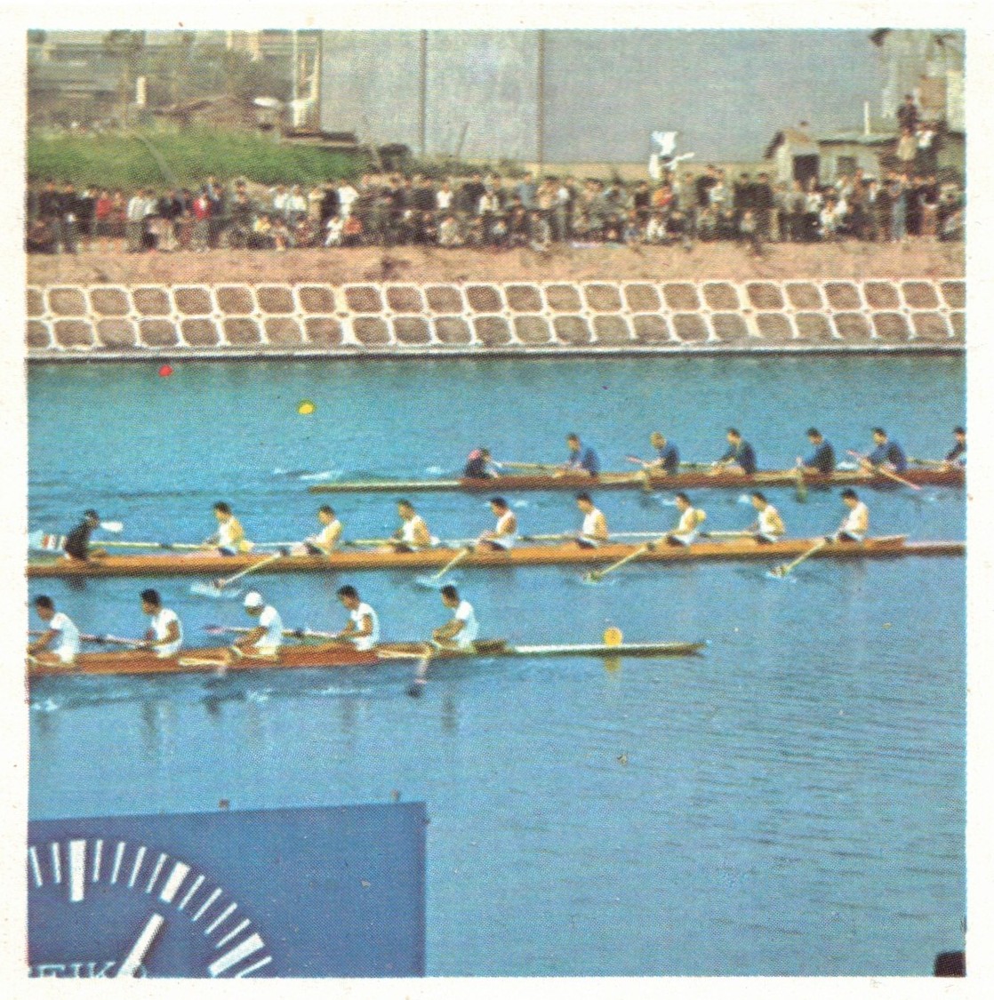 CC GER 1972 OG Tokyo 1964 M8 gold medal for the USA crew boat in the center of the picture