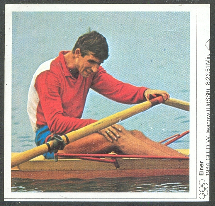 CC GER 1972 OG Tokyo 1964 Huberti page 98 Ivanov URS winner of the single sculls