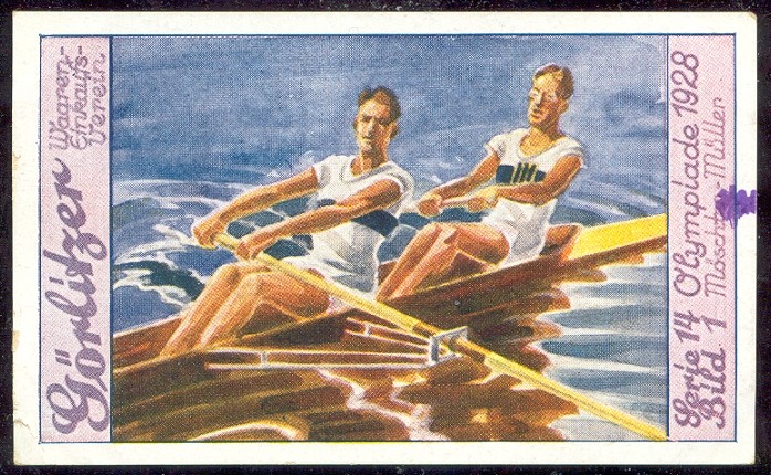 cc ger 1928 goerlitzer serie 14 bild 1 moeschter mueller gold medal winners og amsterdam in the 2 competition 