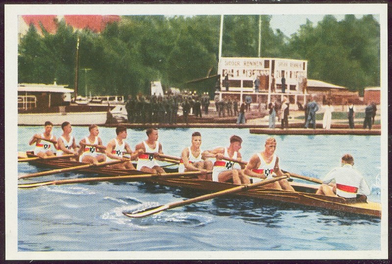 cc ger 1936 franck serie 29 no. 2 og berlin 1936 ger crew winner of the bronze medal in the 8 event 