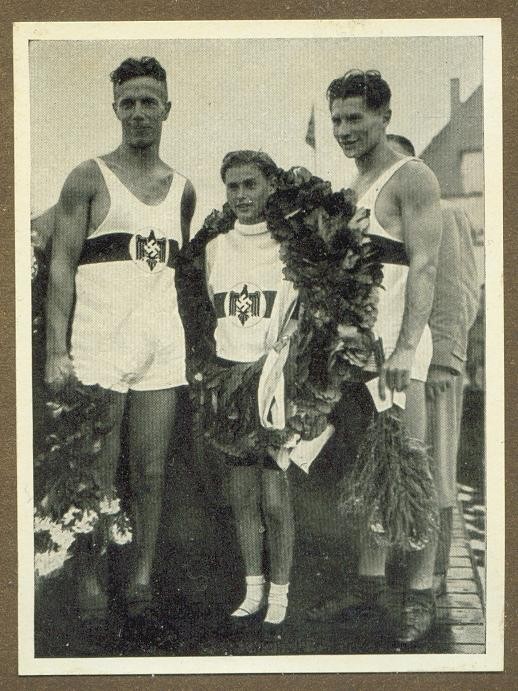 cc ger 1936 og berlin cremer olympia 2 ger gustmann arend cox adamski gold medal winners 