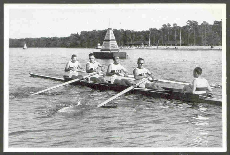 cc ger 1936 og berlin reemtsma band ii no. 109 b w photo of 4 ger gold medal winner 