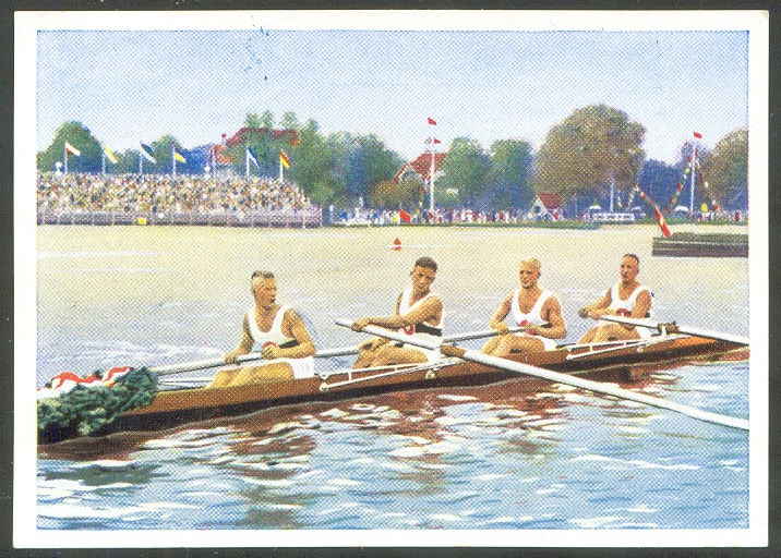 cc ger 1936 sidol olympiade 1936 group iii no. 107 m4 crew ger r. eckstein a. rom m. karl w. menne gold medal winners