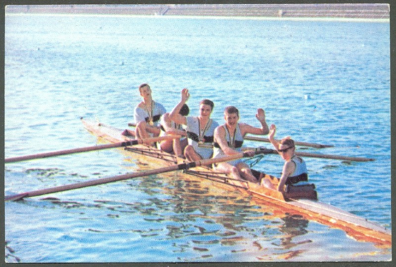 cc ger 1964 olympischer sport verlag og tokyio 1964 no. 23 4 crew ger gold medal winner 