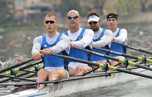 M4X gold medal winner crew ITA Olympic Regatta Sydney 2000