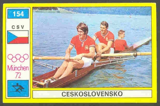 cc ita 1972 og munich panini no. 154 the svojanovsky brothers tch silver medal winners in the 2 event 