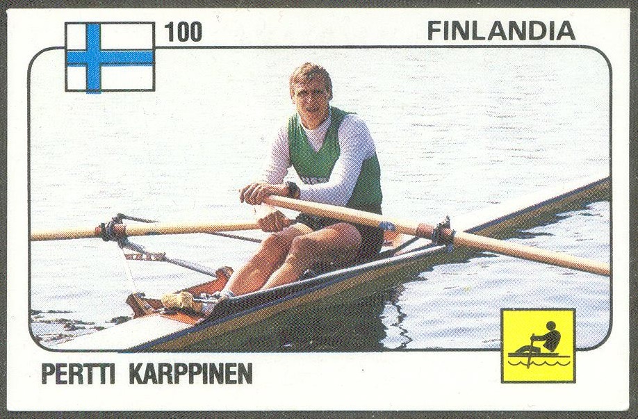 cc ita 1988 panini supersport no. 100 pertti karppinen fin three times m1x olympic champion 1976 1980 1984