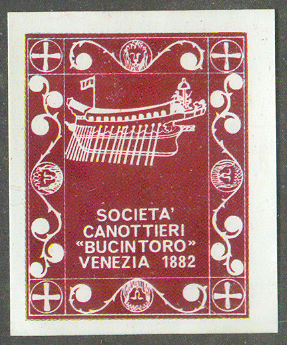 cc ita panini campioni dello sport 1970 71 societa sportive benemerite no. 65 b societa canottieri bucintoro venezia 1882