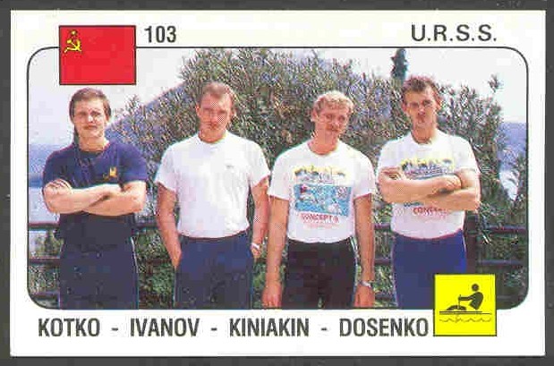 cc ita panini no. 103 urs 4x world champions 1986 1987 