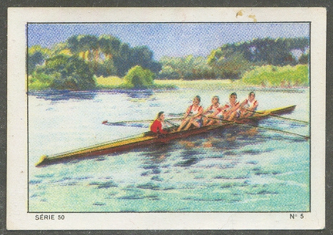 cc sui 1937 nestle chocolate cards rowing series 50 no. 5