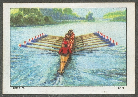 cc sui 1937 nestle chocolate cards rowing series 50 no. 6