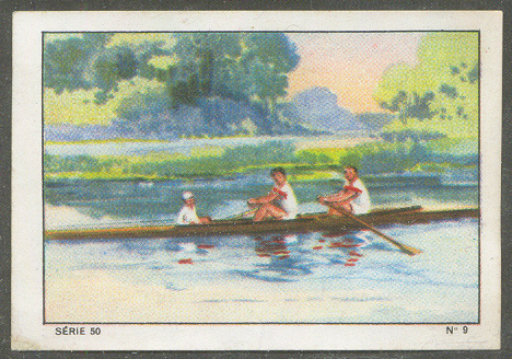 cc sui 1937 nestle chocolate cards rowing series 50 no. 9