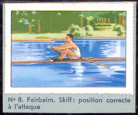 cc sui 1938 nestle fairbairn no. 8 skiff correct position at the catch 