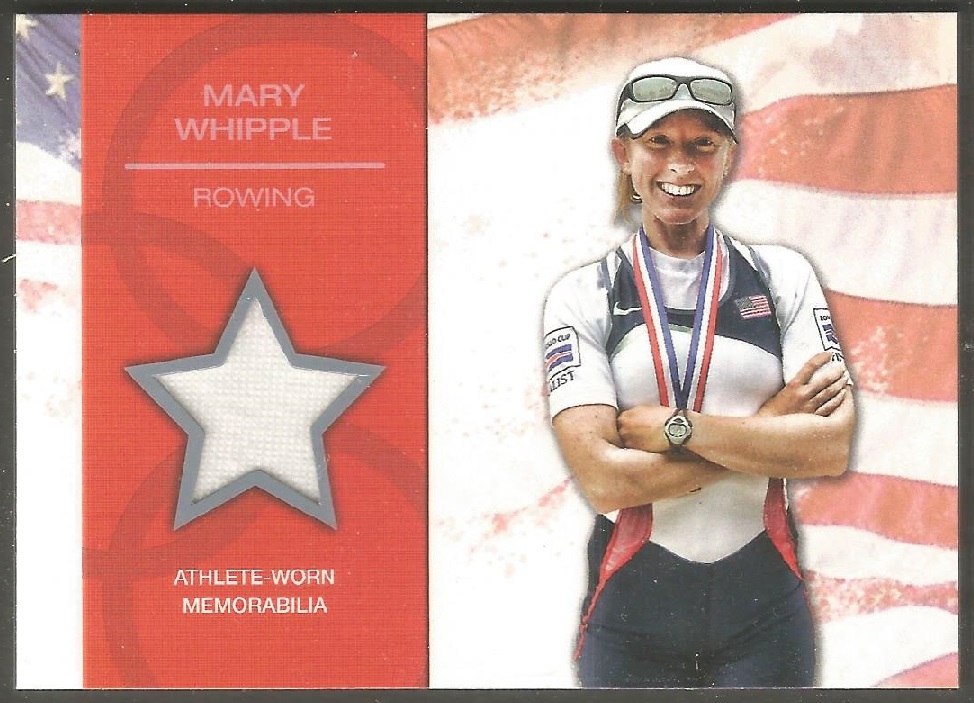 cc usa 2012 topps company u.s. olympic team relic card mary whipple