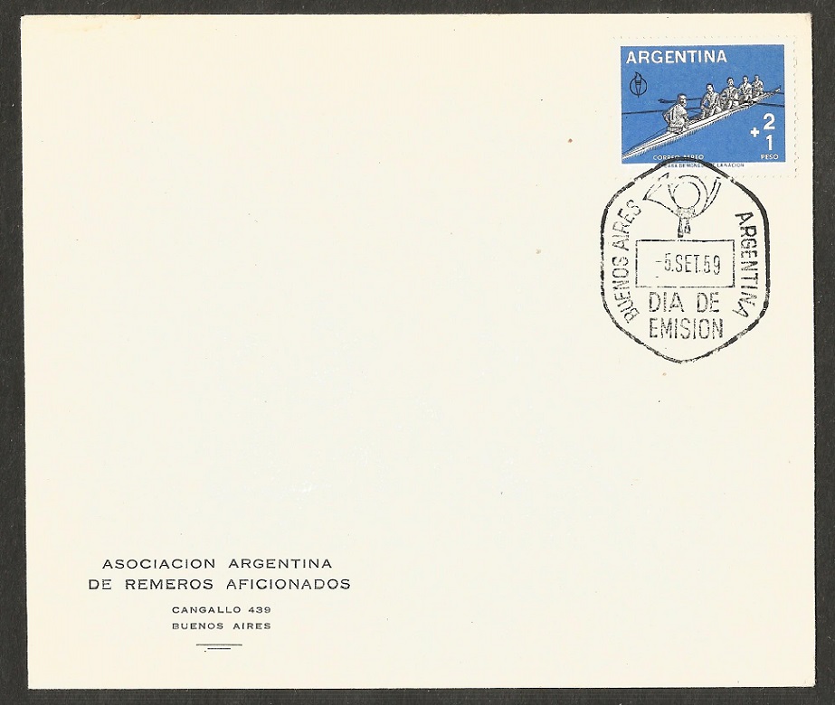 FDC ARG 1959 Sept. 5th Buenos Aires