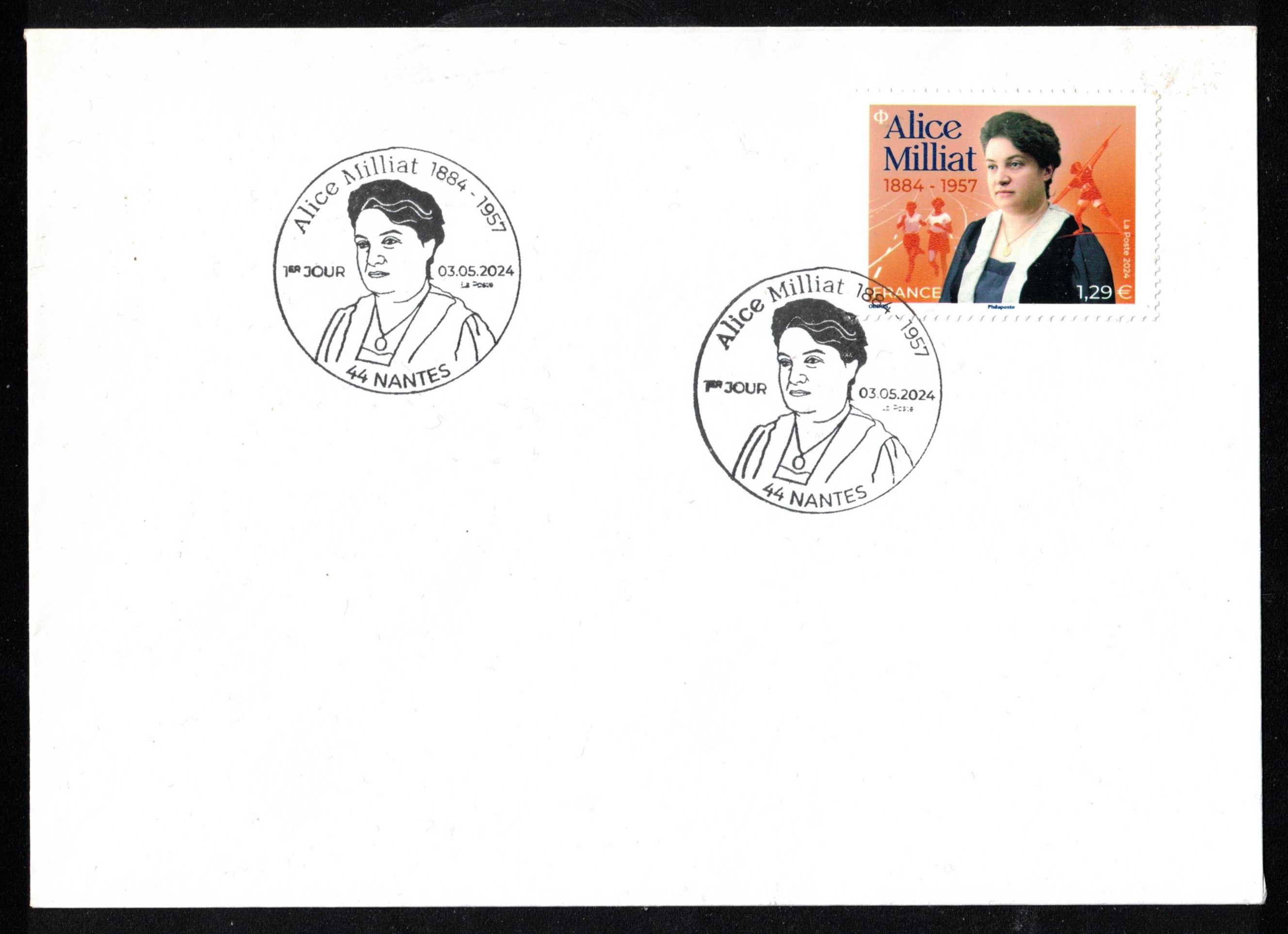 FDC FRA 2024 May 3rd Nantes Alice Milliat 1884 1957 pioneer for womens sports