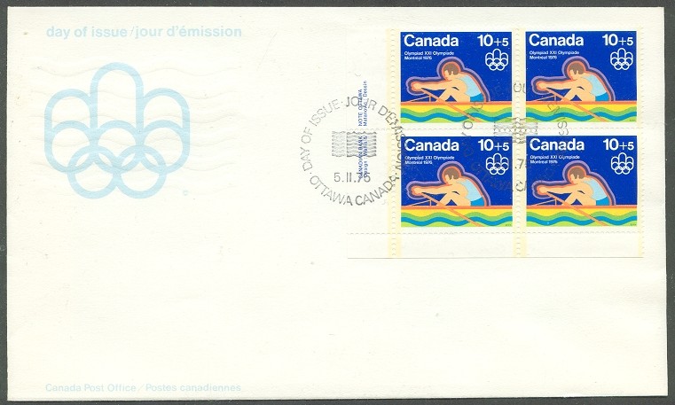 fdc can 1975 febr. 5th og montreal