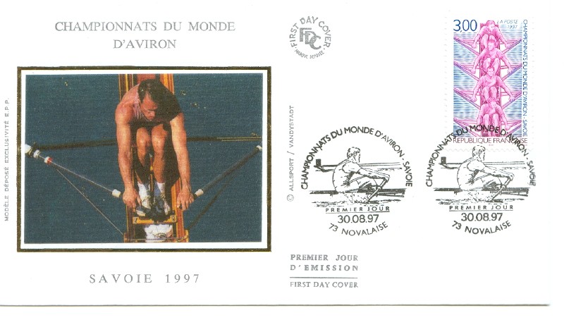 fdc fra 1997 aug. 30th wrc aiguebelette illustated cover 