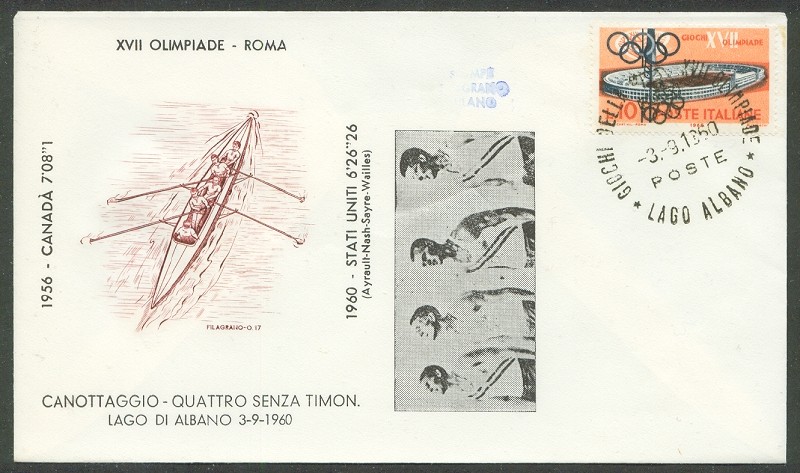 illustrated cover ita 1960 og rome usa winner of 4 event with pm of final sept. 3rd 