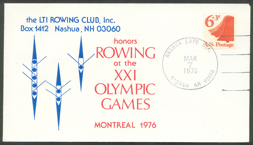 illustrated cover usa 1976 march 7th nashua the lti rowing club honors rowing at the xxi olympic games montreal 1976