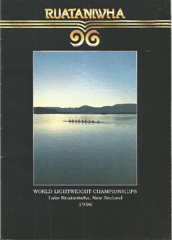 Leaflet NZL 1996 World Lightweight Championships Lake Ruataniwha