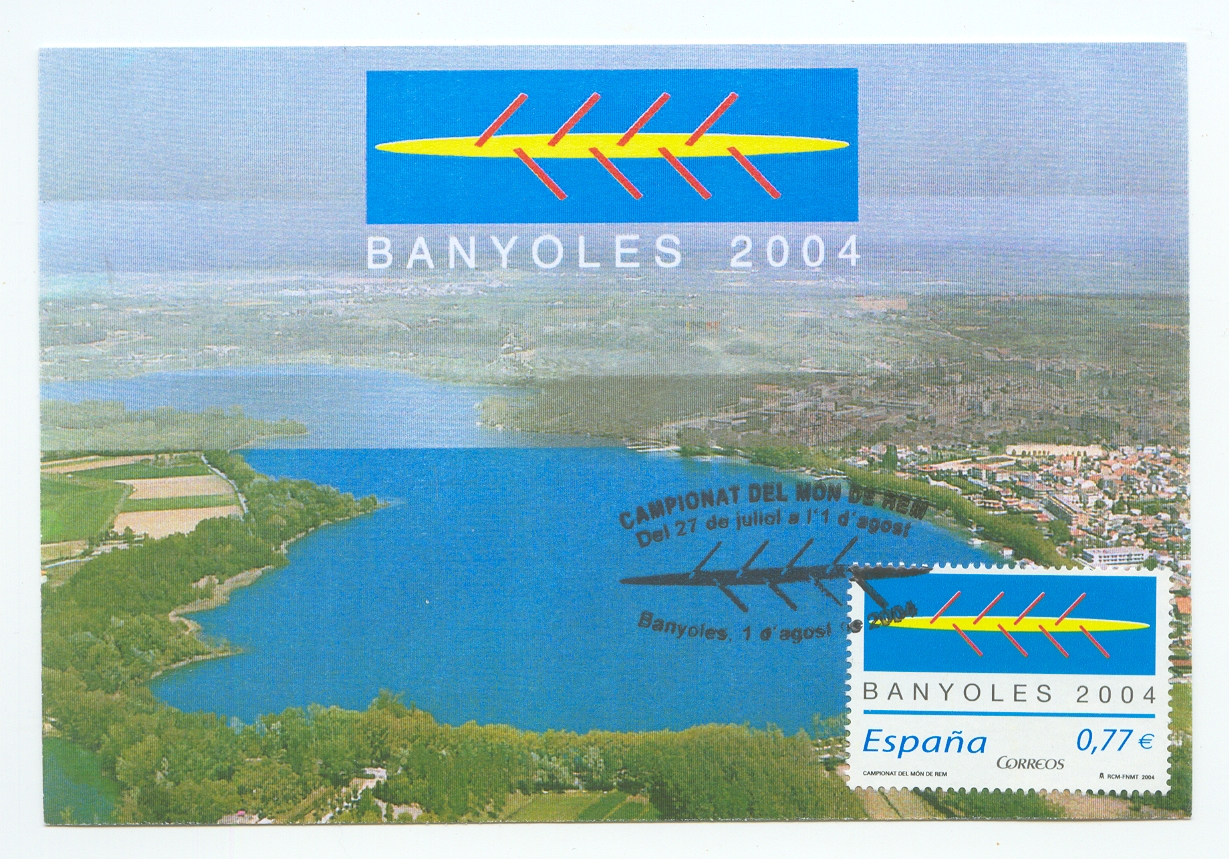 MC ESP 2004 WRC Banyoles View of lake from air